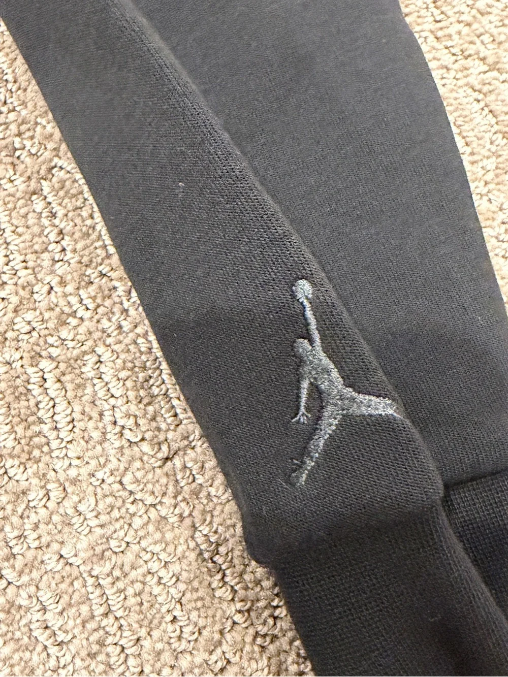 Jordan Men’s Black and White Quarter-Zip Pullover Sweater Mens M